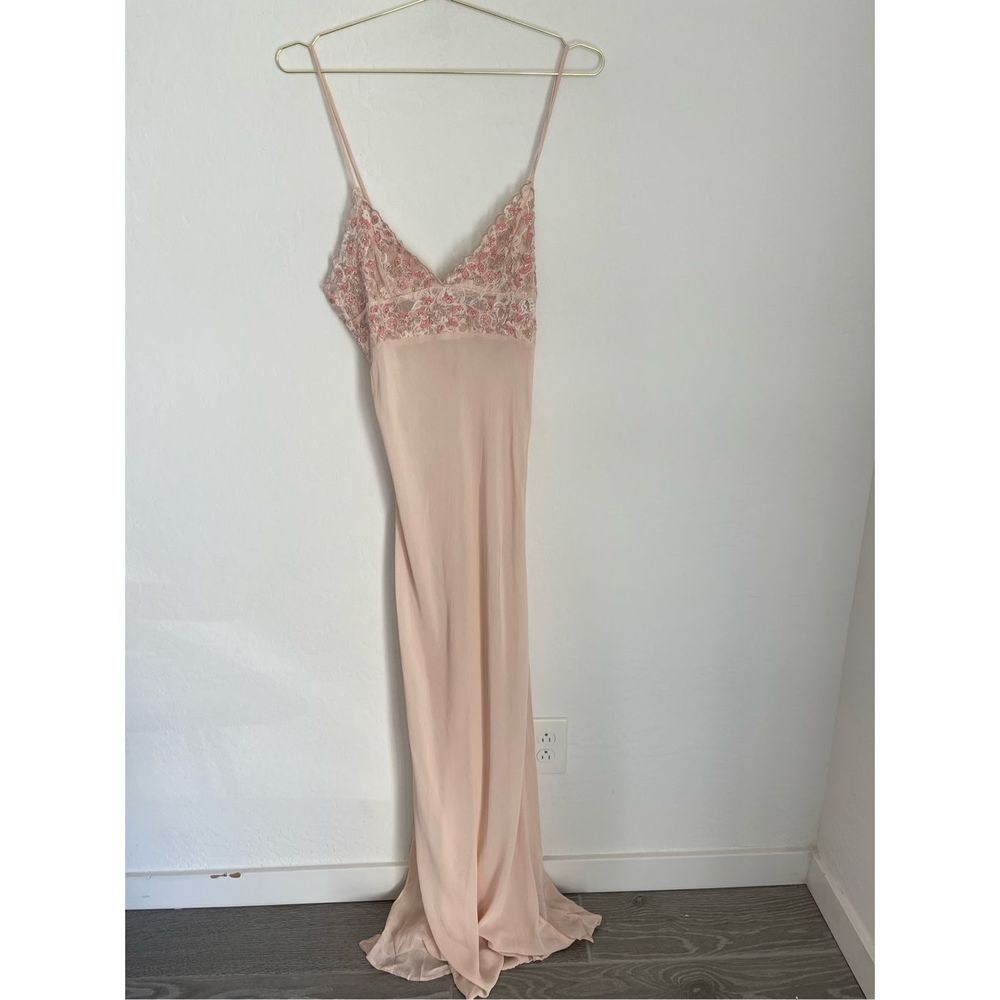 INTIMATELY FREE PEOPLE Midnight Magic Beaded Maxi Slip Size Large NWOT - Picture 1 of 7
